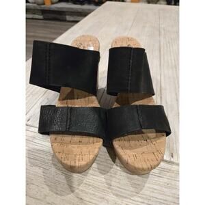 Kork-Ease Darra Women's Black Platform Sandal Size 7 Casual